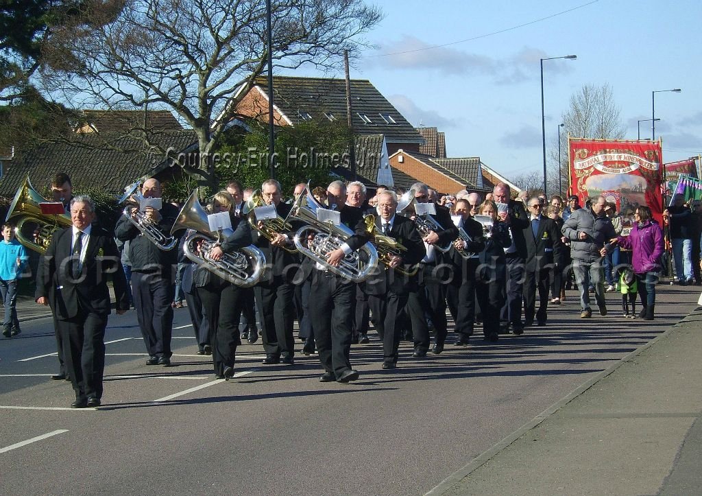 Arthur Lowcock leading the Band,A mixed Band who did a fantastic Job on the day.